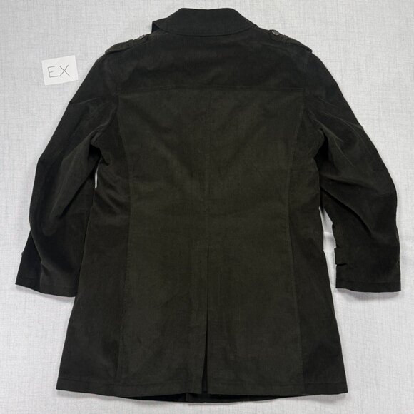 Tallia Mens Corduroy Coat Olive Green Quilted Lined Jacket Size Chest 47" - Picture 2 of 15